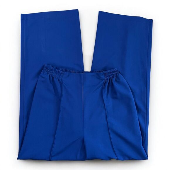 Julia Allert High Waist Wide Leg Blue Pull On Trouser Pants Women's Size XL - Picture 4 of 7